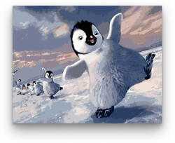  Táncoló pingvinek - számfestő készlet