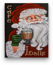  Kávézó télapó - számfestő készlet