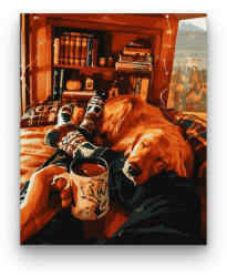  Otthoni pihenés - számfestő készlet