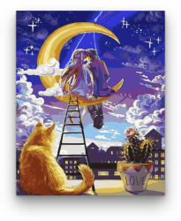  Együtt a háztetőn - számfestő készlet