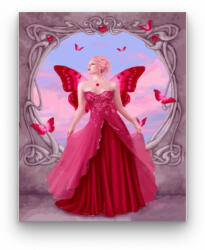 Számfestő Pillangó Lány - számfestő készlet (crea036)