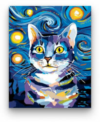 Számfestő Macska az ég alatt - számfestő készlet (crea043)