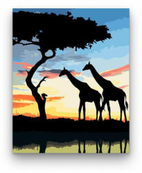 Számfestő Zsiráfok - számfestő készlet (crea096)