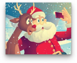 Számfestő Mikulás szelfi - számfestő készlet (santaclaus113)