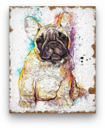 DIY Számfestő Francia Bulldog - akciós számfestő készlet (30x40cm) (I14752)