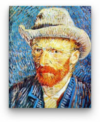 DIY Számfestő Van Gogh (Kalapos Férfi) - akciós számfestő készlet (30x40cm) (I14749)