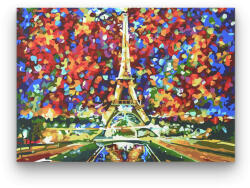 Számfestő Eiffel Torony Színes Levelekkel - számfestő készlet (GX7088)