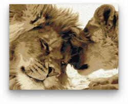  Oroszlán Pár - számfestő készlet