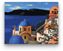  Santorini Görögország - számfestő készlet