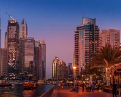 Számfestő Dubai, Felhőkarcoló - vászonkép (vaszcity036)