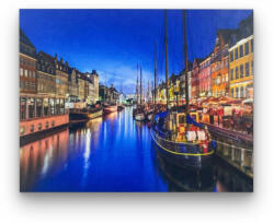 Számfestő Velencei csatorna kikötő - előszínezett számfestő készlet (50x65cm) (R43115-135-3)