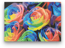  Színes Rózsák - számfestő készlet