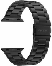 Spigen Modern Fit Apple Watch 45/44/42mm Fekete Fém Okosóra szíj (062MP25403)