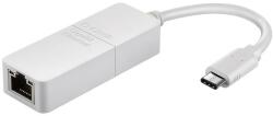 D-Link USB-C to Gigabit Ethernet Adapter, DUB-E130; Achieve transfer speeds of up to 1Gbps; Status LEDs for connection status and data transfer speed (DUB-E130) - ideall