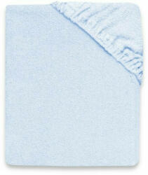 MimiNu - Cearceaf cu elastic, Pentru pat 160x80 cm, Din terry, Material certificat Oeko Tex Standard 100, Light Blue (6426972022101)
