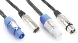 PD CONNEX CX05-1, 5m AUDIO Jel&Táp Hosszabbító Kombikábel (XLR + PowerCon) (176709)