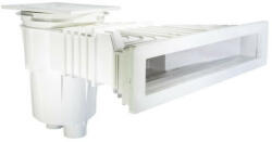 Astral Pool Szkimmer SLIM 17, 5 l négyzet alakú tetővel, fehér színű, fólia nélküli beton medencékhez