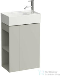 Laufen Kartell By Laufen alsószekrény, bal oldali nyitott polccal, jobbos ajtóval H815334 kézmosóhoz, kavics szürke H4075180336411 (H4075180336411)