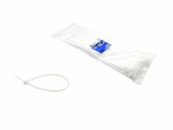 Geko Fehér nylon kábelkötegelő 100x2.5 mm-es UV-álló 100db/csomag (G17141)