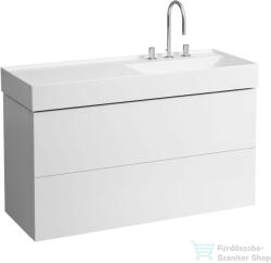 Laufen Kartell By Laufen 118, 8x45 cm-es alsószekrény két fiókkal H813333 mosdóhoz, matt fehér H4076490336401 (H4076490336401)