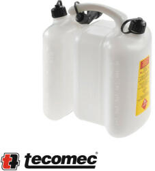 Tecomec 51709018 kombi üzemanyagkanna 6+3 liter (fehér, kiöntőcsővel) (51709018)