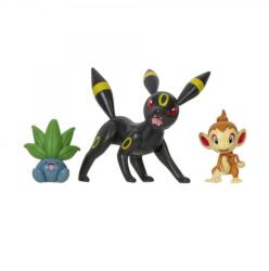 Jazwares Pokémon 3 db-os figura csomag - Chimchar, Oddish, Umbreon (PKW2682) - lurkojatek