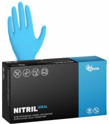 Nitril kesztyű IDEAL 100 db, púdermentes, kék, 4, 4 g L