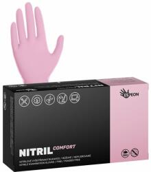  Nitril kesztyű COMFORT - rózsaszín, púdermentes, XS méret, 100 db