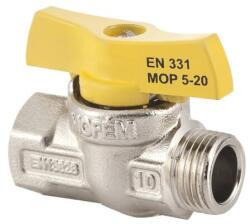 MOFÉM Gázos golyóscsap 3/4″ KB fix flexum (113-0095-10) (113-0095-10)