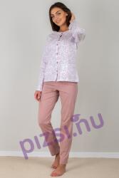 Muzzy Extra méretű hosszúnadrágos gombos női pizsama (NPI2534 2XL)
