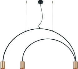 ZAMBELIS LIGHTS arany-fekete függesztett lámpa (ZAM-22226) GU10 3 izzós IP20 (22226)