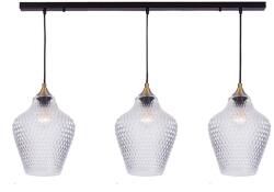 ZAMBELIS LIGHTS átlátszó-sárgaréz függesztett lámpa (ZAM-19242) E27 3 izzós IP20 (19242)