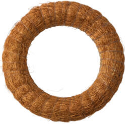 Valex Decor Szizállal bevont széna koszorúalap 15cm/3cm - Barna (KA2-15B)