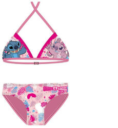 Exity Disney Stitch kétrészes fürdőruha kislányoknak - bikini háromszög felsőrésszel (STI1011_roz_98)