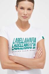 Labellamafia t-shirt Brave női, fehér - fehér S