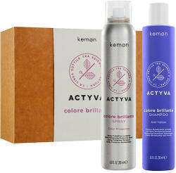 Kemon - Set pentru par vopsit Kemon Actyva Colore Brillante, Sampon 250 ml + Spray 200 ml - hiris - 133,00 RON