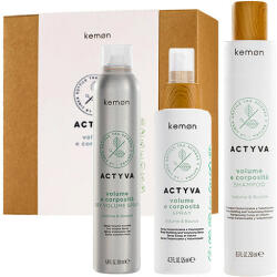 Kemon - Set pentru volum Kemon Actyvia Volume e Corposità, Sampon 250 ml + Spray 125 ml + Spray uscat 200 ml