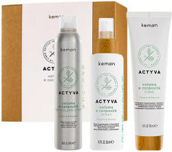 Kemon - Set pentru volum Kemon Actyvia Volume e Corposità, Balsam 150 ml + Spray 125 ml + Spray uscat 200 ml