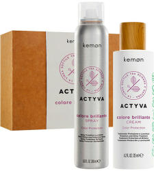 Kemon - Set pentru par vopsit Kemon Actyva Colore Brillante, Spray 200 ml + Crema 125 ml