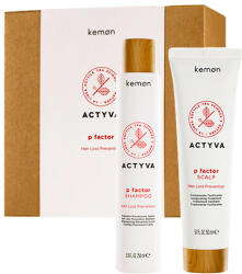 Kemon - Set anti-caderea parului Kemon Actyva P Factor, Sampon 250 ml + Tratament 150 ml