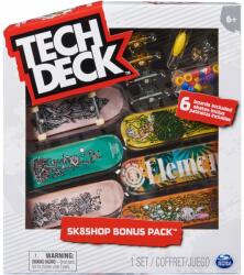 Tech Deck Set 6 mini placi skateboard, Tech Deck, Bonus Pack, Element, 20136709