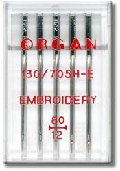 Organ 5 ace pentru cusut broderie Organ Embroidery simple, titanium si anti-glue, cu finete acului intre 75-90 (570000) - masinidecusut