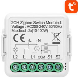  Smart Switch Module ZigBee Avatto N-LZWSM01-2 No Neutral TUYA - pixelrodeo
