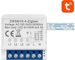 Smart Switch Module ZigBee Avatto ZWSM16-W4 TUYA - pixelrodeo