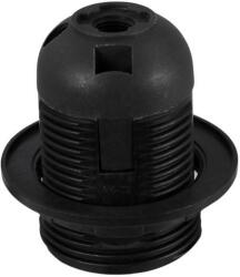 Commel Foglalat Műanyag E27 Fekete Csillár Gyűrűvel Commel (016-112)
