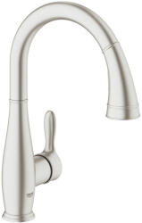 GROHE Baterie bucatarie cu dus extractibil Grohe Parkfield crom periat Supersteel (30215DC1)