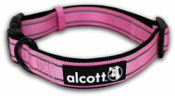 Alcott fényvisszaverő nyakörv kutyáknak Adventure rózsaszín méret L