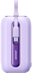 JOYROOM Baterie externa Colorful Series (JR-L013) - Lightning, Type-C, Built-In 2in1 Cable, 12W, 10000mAh - Purple (29296) - pcone