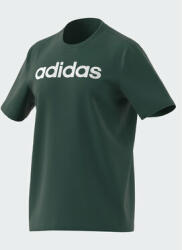 Adidas Tricou Essentials Single Jersey Linear Embroidered Logo T-Shirt IJ8658 Verde Regular Fit