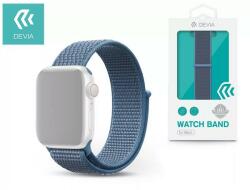 DEVIA ST325212 Devia Apple Watch (38/40/41mm) óraszíj, Deluxe Series Sport3, szövet, kék (Cod Blue) (ST325212)